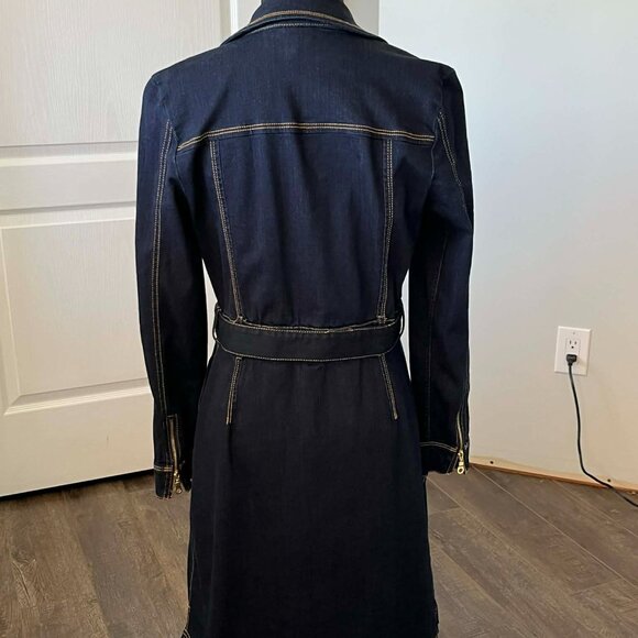 INC Internatinal Concepts Belted Denim Shirtdress Women's size 6 - Picture 2 of 6